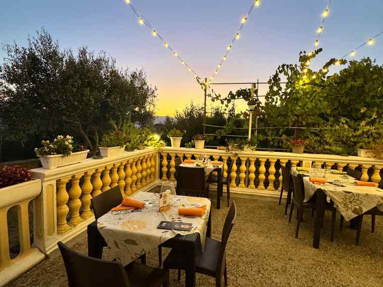 Terrazza GiustoGusto al tramonto